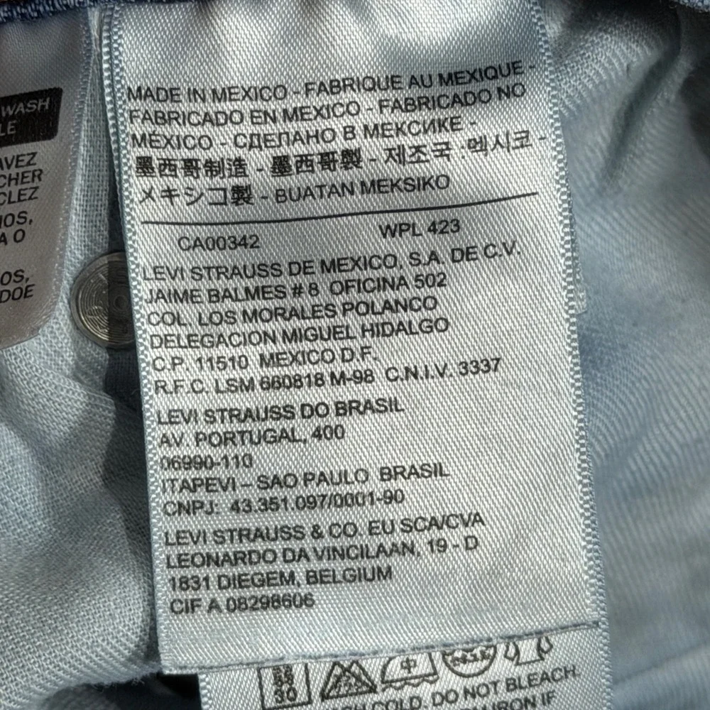Levis 505 Regular Fit Mens Blue Straight Leg Denim Jeans 38x30 Medium Wash